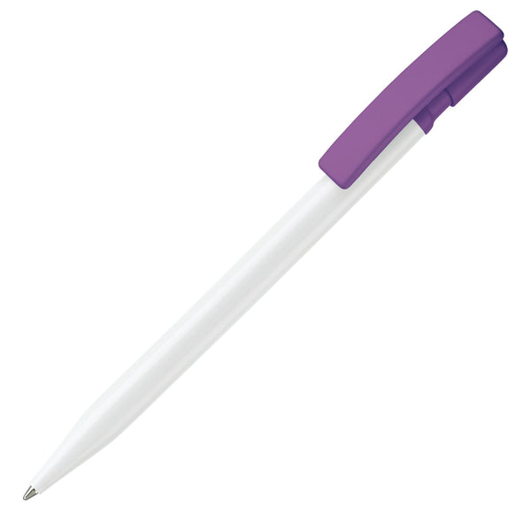 Penna a sfera Nash hardcolour viola - personalizzabile con logo