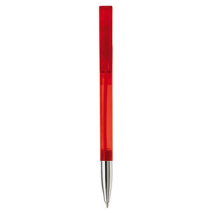 Penna a sfera Nash metal tip trasparente - personalizzabile con logo