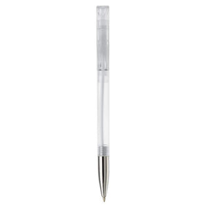 Penna a sfera Nash metal tip trasparente - personalizzabile con logo