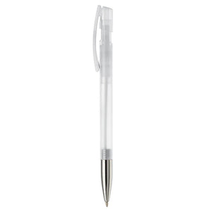 Penna a sfera Nash metal tip trasparente - personalizzabile con logo