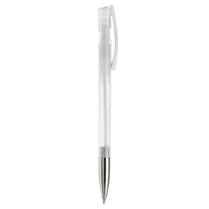 Penna a sfera Nash metal tip trasparente - personalizzabile con logo