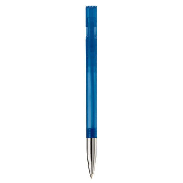 Penna a sfera Nash metal tip trasparente - personalizzabile con logo