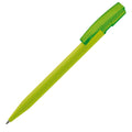 Penna a sfera Nash soft touch verde - personalizzabile con logo