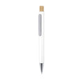 Penna a Sfera Neglyr bianco - personalizzabile con logo