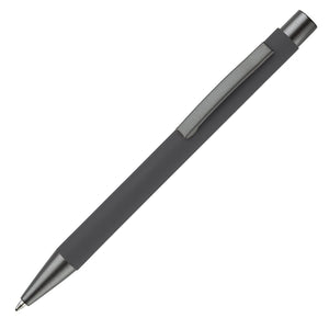 Penna a sfera New York gommate Grigio - personalizzabile con logo