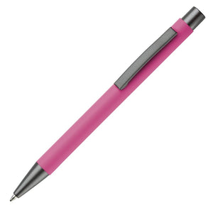 Penna a sfera New York gommate Rosa - personalizzabile con logo