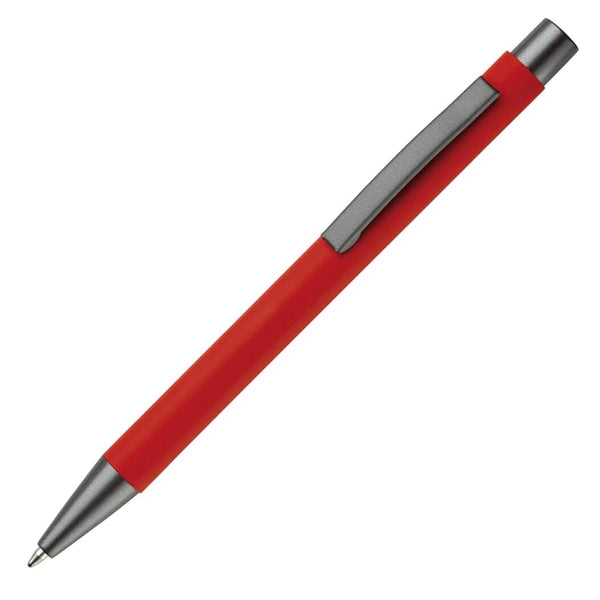 Penna a sfera New York gommate Rosso - personalizzabile con logo