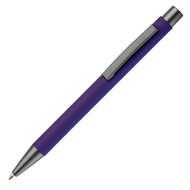 Penna a sfera New York gommate Viola - personalizzabile con logo