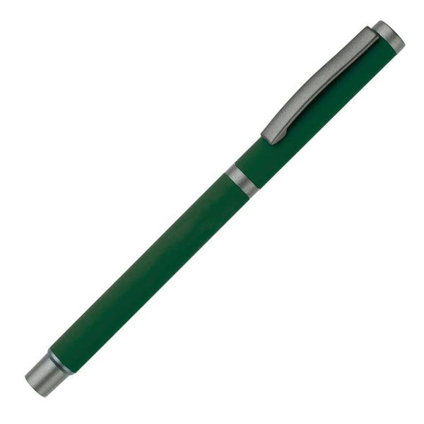 Penna a sfera New York in metallo verde - personalizzabile con logo