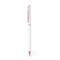 Penna a Sfera Noril bianco - personalizzabile con logo