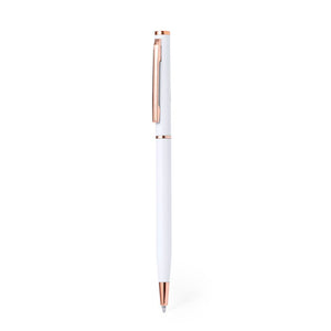 Penna a Sfera Noril bianco - personalizzabile con logo