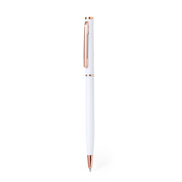 Penna a Sfera Noril bianco - personalizzabile con logo