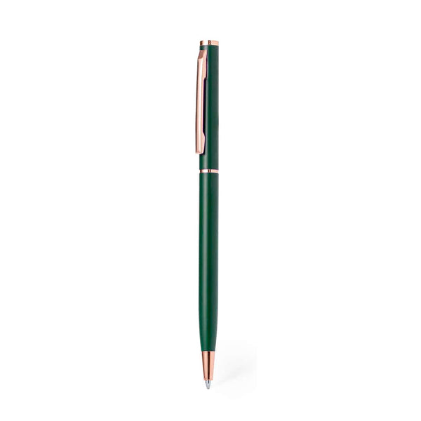 Penna a Sfera Noril verde escuro - personalizzabile con logo