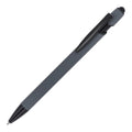 Penna a sfera Paris softtouch opaca R-AL Grigio - personalizzabile con logo