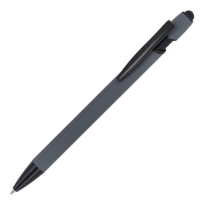 Penna a sfera Paris softtouch opaca R-AL Grigio - personalizzabile con logo