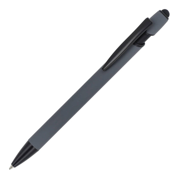 Penna a sfera Paris softtouch opaca R-AL Grigio - personalizzabile con logo
