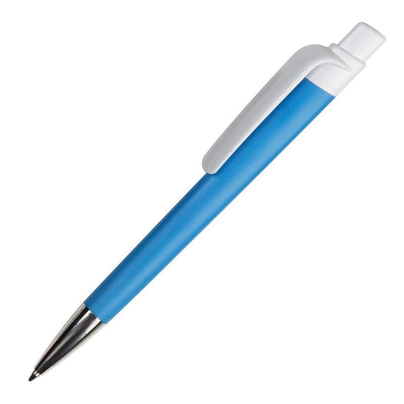 Penna a sfera Prisma NFC Blu / bianco - personalizzabile con logo