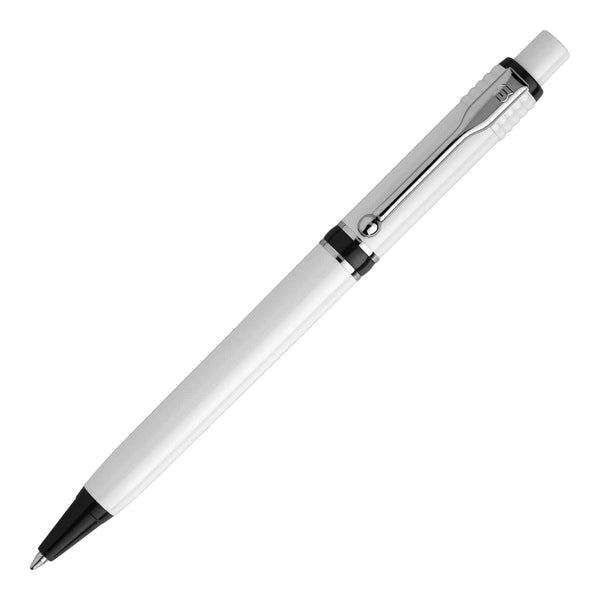 Penna a sfera Raja opaco Bianco / Nero - personalizzabile con logo