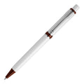 Penna a sfera Raja opaco Bianco / rosso - personalizzabile con logo