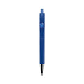 Penna a sfera Riva soft-touch blu navy - personalizzabile con logo