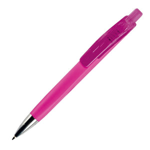 Penna a sfera Riva soft-touch Rosa - personalizzabile con logo