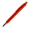 Penna a sfera Riva soft-touch Rosso - personalizzabile con logo