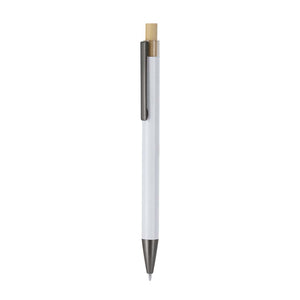 Penna a Sfera Rowan bianco - personalizzabile con logo