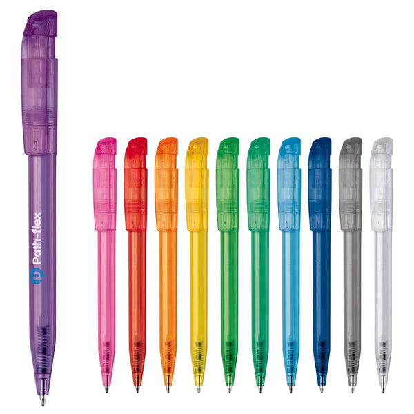 Penna a sfera S45 Clear transparente - personalizzabile con logo