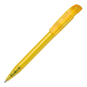 Penna a sfera S45 Clear transparente Trasparente / Giallo - personalizzabile con logo