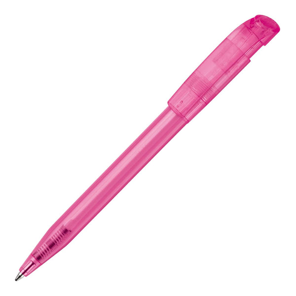 Penna a sfera S45 Clear transparente Trasparente / Rosa - personalizzabile con logo