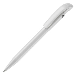 Penna a sfera S45 recycled opaco Bianco - personalizzabile con logo