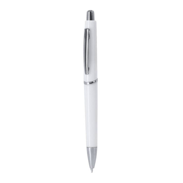 Penna a Sfera Senar bianco - personalizzabile con logo