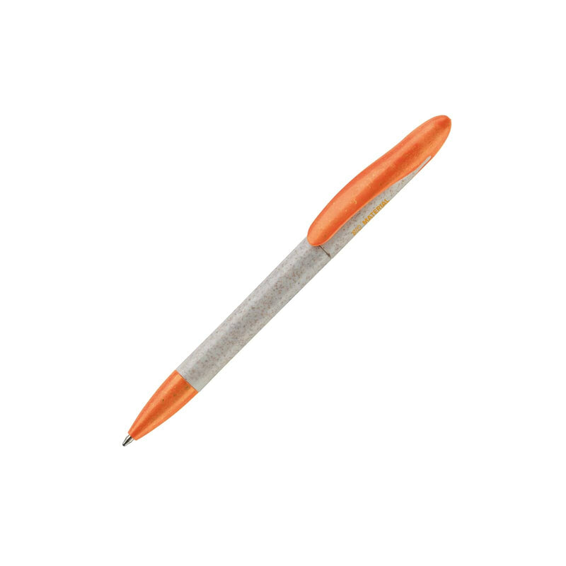 Penna a sfera Speedy eco Beige / Arancione - personalizzabile con logo