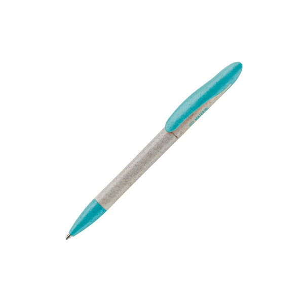 Penna a sfera Speedy eco Beige / blu - personalizzabile con logo
