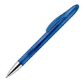 Penna a sfera Speedy trasparente grigio scuro blu - personalizzabile con logo