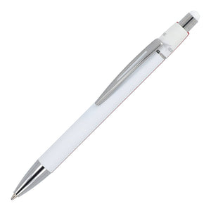 Penna a sfera Spinner in alluminio Bianco - personalizzabile con logo