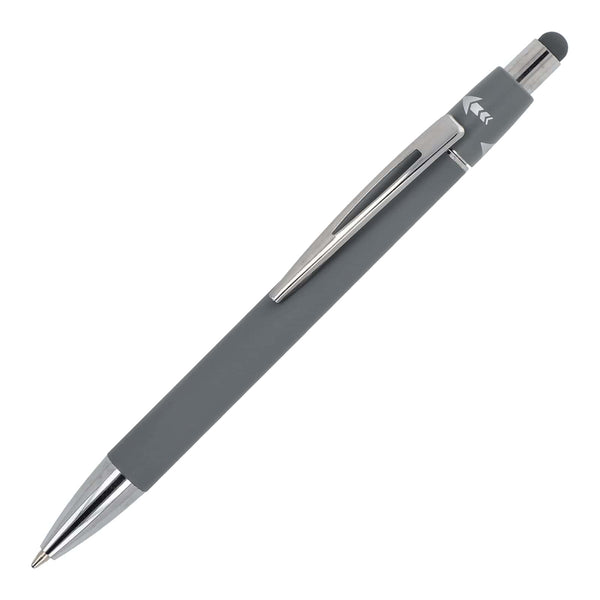 Penna a sfera Spinner in alluminio Grigio - personalizzabile con logo