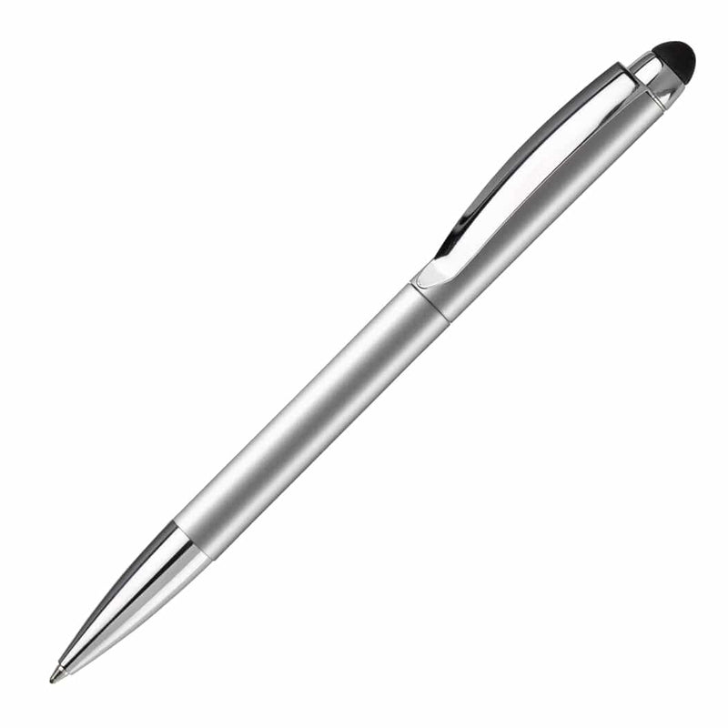 Penna a sfera stylus Modena color argento - personalizzabile con logo