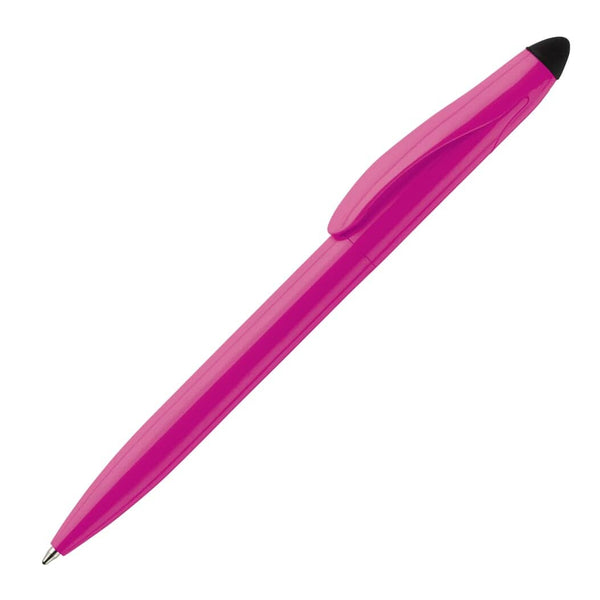 Penna a sfera Stylus Touchy Rosa - personalizzabile con logo