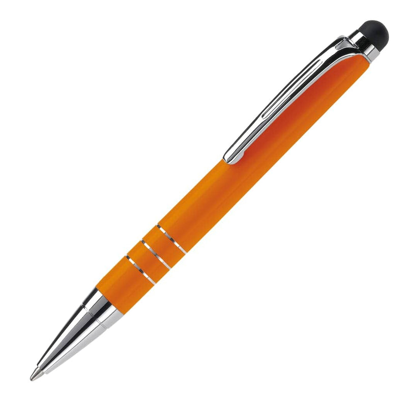 Penna a sfera Touch Screen color Arancione - personalizzabile con logo
