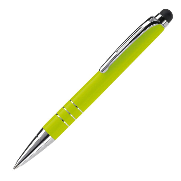 Penna a sfera Touch Screen color verde - personalizzabile con logo