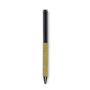 Penna a sfera Twist in metallo Green Verde - personalizzabile con logo