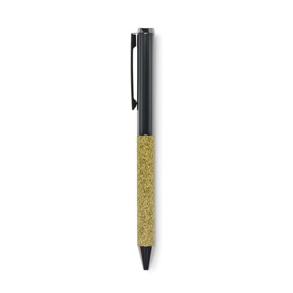 Penna a sfera Twist in metallo Green Verde - personalizzabile con logo