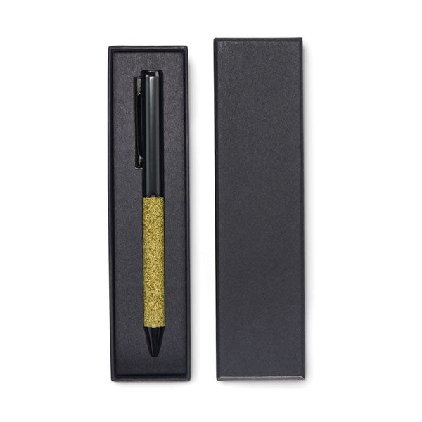 Penna a sfera Twist in metallo Green Verde - personalizzabile con logo