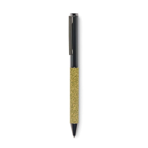 Penna a sfera Twist in metallo Green Verde - personalizzabile con logo