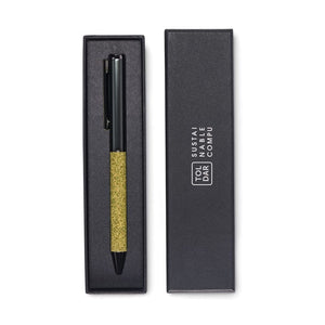 Penna a sfera Twist in metallo Green Verde - personalizzabile con logo