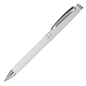 Penna a sfera Two Stripes Bianco - personalizzabile con logo