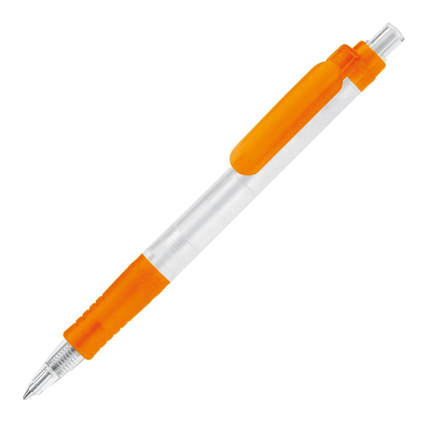 Penna a sfera Vegetal Pen Clear trasparente royal arancione - personalizzabile con logo