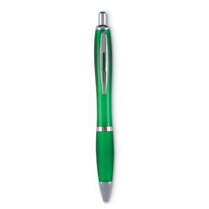 Penna a sfera in ABS Refil nero verde - personalizzabile con logo