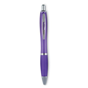 Penna a sfera in ABS Refil nero viola - personalizzabile con logo